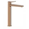 Maišytuvas praustuvui KFA 4522-712-34 / / MALAGA / Baterija UMYWALKOWA NABLATOWA ZE SPUSTEM CLICK CLACK, PVD BRUSHED ROSE GOLD /