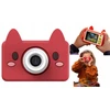 4Cv Mobile Skaitmeninis Aparat Dla Dziecka 24mp Video 1080p Lcd 2" + Karta 32gb / Kiimento / Model C / Fox / Raudona