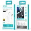 BWOO laidinės ausinės Lightning su garsumo valdikliu HF179 baltos