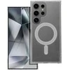 4Kom Oem CLEAR MAG COVER dėklas suderinamas su MagSafe skirtas Samsung Galaxy S25 skaidrus