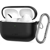 „Tech-Protect“ silikoninis dėklas su kabliuku, skirtas „AirPods Pro 3“ ausinėms - Juodas