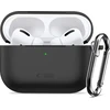 „Tech-Protect“ silikoninis dėklas su kabliuku, skirtas „AirPods Pro 3“ ausinėms - Juodas