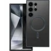 4Kom Oem ELECTRO MAG COVER dėklas suderinamas su MagSafe skirtas Samsung Galaxy S25 Edge juodos spalvos