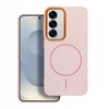 Oem FRAME MAG COVER dėklas suderinamas su MagSafe skirtas Samsung Galaxy A52 5G / A52 LTE ( 4G ) / A52s 5G powder rožinės spalvos