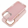 Oem Originalus „iPhone 15 PRO MAX“ dėklas su rėmeliu, suderinamas su „MagSafe“, rausvos spalvos.