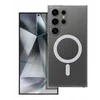 4Kom Oem FROST MAG COVER dėklas suderinamas su MagSafe skirtas Samsung Galaxy S25 Edge skaidrus