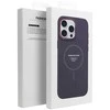 4Kom Oem FRAME MAG COVER dėklas suderinamas su MagSafe skirtas Samsung Galaxy A52 5G / A52 LTE ( 4G ) / A52s 5G violetinės spalvos