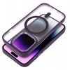 4Kom Oem MATTE MAG COVER dėklas suderinamas su MagSafe skirtas Samsung Galaxy S25 PLUS violetinės spalvos