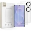 apsauginis stiklas Tech-Protect Glass Set+ 3-pack skirta Samsung Galaxy S25 Edge – skaidrus