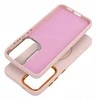 4Kom Oem FRAME MAG COVER dėklas suderinamas su MagSafe skirtas Samsung Galaxy A55 powder rožinės spalvos