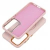 Oem FRAME MAG COVER dėklas suderinamas su MagSafe skirtas Samsung Galaxy A16 powder rožinės spalvos