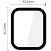 „Tech-Protect Glass Flex+“ 2 vnt. pakuotė, skirta „Apple Watch 40mm“ – Juodas