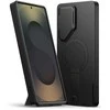 Tech-Protect Kevlar Aura MagSafe dėklas skirtas Samsung Galaxy S25 Ultra – juodos spalvos/oranžinės spalvos