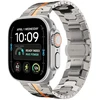 TECH-PROTECT STAINLESS APPLE WATCH 8 / 9 / 10 / 11 / 12 / SE / ULTRA (44 / 45 / 46 / 49 MM) titano/oranžinė