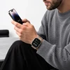 TECH-PROTECT STAINLESS APPLE WATCH 8 / 9 / 10 / 11 / 12 / SE / ULTRA (44 / 45 / 46 / 49 MM) titano/oranžinė