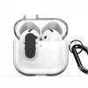 4kom.pl Dėklas na ausinės Dux Ducis Apple AirPods 4 PECL Series PC+TPU Cover su karabinu Juodas Clear