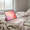 4kom.pl Dėklas su klaviatūra Bluetooth do Samsung Galaxy Tab A11+ Plus rožinė - ochronne su podstawką