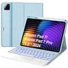 4kom.pl Dėklas su klaviatūra Xiaomi Pad 7 / Pad 7 Pro 11.2 su rašikliu / Xiaomi Pad 7 Pro, mėlynas – apsauginis su stovu