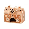 4Living Lampion ceramiczny domek su piernika, 8,5 x 15,5 x 13,5 cm