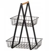4Living Rack Grid 2 sluoksnių su bambuko rankena