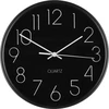 Laikrodis sieninis aliumininis juodos spalvos D25 cm 4Living 628155