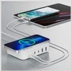 4smarts 7in1 100W įkrovimo stotelė su belaidžiu įkrovimu Baltas 540570