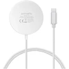 4smarts belaidis įkroviklis Qi2/MagSafe įkrovimo rinkinys 25W, 1,5 m, baltas