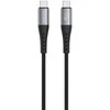 Kabelis USB 4smarts USB-C - USB-C 1.5 m Juodas (541454)