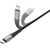 Kabelis USB 4smarts USB-C - USB-C 1.5 m Juodas (541454)