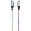 Kabelis 4smarts USB-C 60W 1.5m RGB