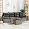 Sodo Sofų Rinkinys Pilka 55 x 55 x 37 cm poliratanas