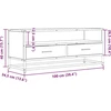 TV staliukas Televizoriaus spintelė, juoda, 100x34,5x40cm, mediena/metalas