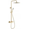 Dušo rinkinys KFA 5746-920-39 / KFA / LOGON / PREMIUM LIETUS SU TERMOSTATINE NEPURŠKIAMA PRAUSIMO BATERIJA, PVD BRUSHED LIGHT GOLD