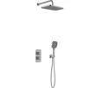 5759-501-61 / KFA / MALAGA / Rinkinys NATRYSKOWY PODTYNKOWY TERMOSTAT , PVD GUN METAL Pilkas /