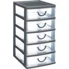 5five Simply Smart Mąstymo organizatorius su 5 stalčiais, 13 x 16 x 26 cm, pilkas