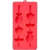 5five Simply Smart 55 FRUIT ledo kubelių padėklai, silikoniniai, 21 x 10,5 cm, 2 vnt., rožinė-jūros žalia