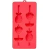 5five Simply Smart 55 FRUIT ledo kubelių padėklai, silikoniniai, 21 x 10,5 cm, 2 vnt., rožinė-jūros žalia