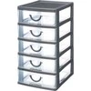 5five Simply Smart Mąstymo organizatorius su 5 stalčiais, 13 x 16 x 26 cm, pilkas