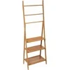 5five Simply Smart Bamboo Vonios lentyna su 3 lentynomis ir rankšluosčių kabykla, 153 cm, bambukas