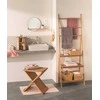5five Simply Smart Bamboo Vonios lentyna su 3 lentynomis ir rankšluosčių kabykla, 153 cm, bambukas