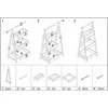 5five Simply Smart Bamboo Vonios lentyna Žalias HARMONY, 3 lentynos, bambukas