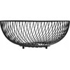 5five Simply Smart Ažūrinis vaisių dubuo iš juodo lenkto metalo ant trijų rutulinių kojelių BLAC TORSADE FRUIT BASKET 30cm