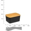 5five Simply Smart Bamboo Plastikinė dėžutė su bambukiniu dangteliu, 6,5 litro