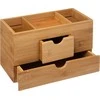 5five Simply Smart Bamboo Bambuko rašomasis staliukas, 2 stalčiai, 24x12x14 cm