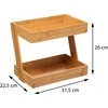 5five Simply Smart Bamboo Bambuko virtuvės organizatorius, 2 lygiai