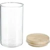 5five Simply Smart Bamboo Birių maisto produktų talpa su bambukiniu dangteliu, sandari, 1 l
