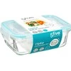 5five Simply Smart stiklinė priešpiečių dėžutė, 2-jų skyrių, 700 ml