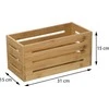 5five Simply Smart Bamboo Medinė balkono dėžė, bambukinė, 15 x 31 cm