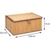 5five Simply Smart PIECES Krepšelių rinkinys su dangteliu, bambukas, 3 vnt