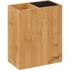 5five Simply Smart Bamboo Virtuvės aksesuarų rinkinys bambukiniame bloke: 6 peiliai ir 5 indai